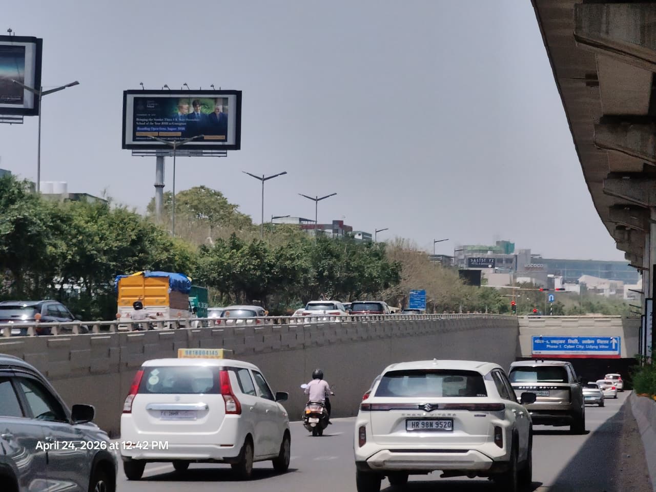 Unipole at Global Foyer, Golf Course Extension Road towards Cyber City, Gurugram - Position 2 photo 1