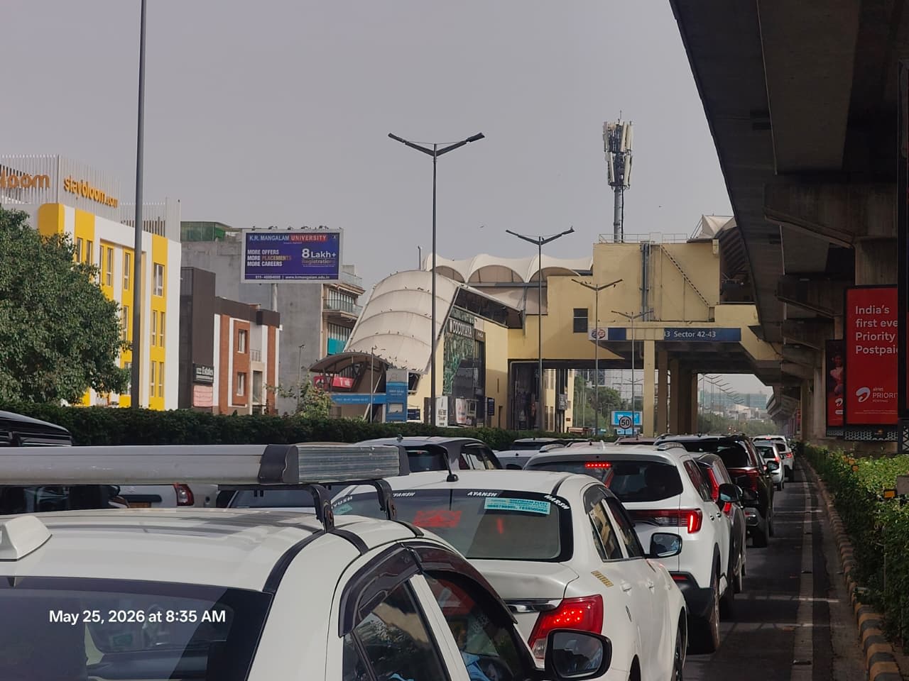 Unipole at Global Foyer, Golf Course Extension Road towards Cyber City, Gurugram - Position 3 photo 1