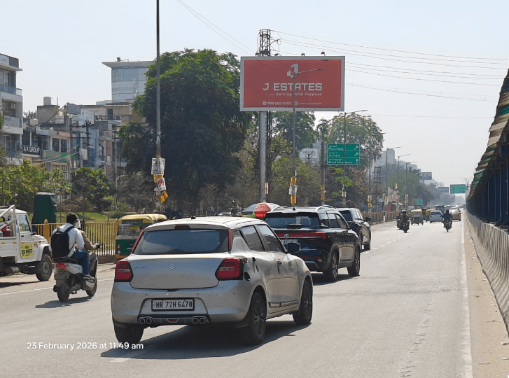 Unipole at Sohna Road, Subhash Chowk towards Vatika Chowk, Gurugram photo 1