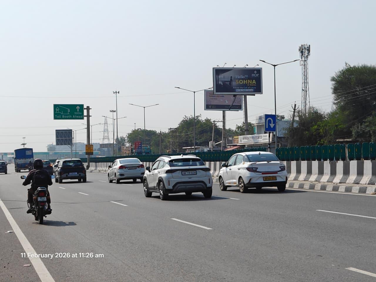 Unipole at Sohna Toll, Airia Mall/vatika Chowk towards Sohna Toll, Gurugram - Position 2 photo 1