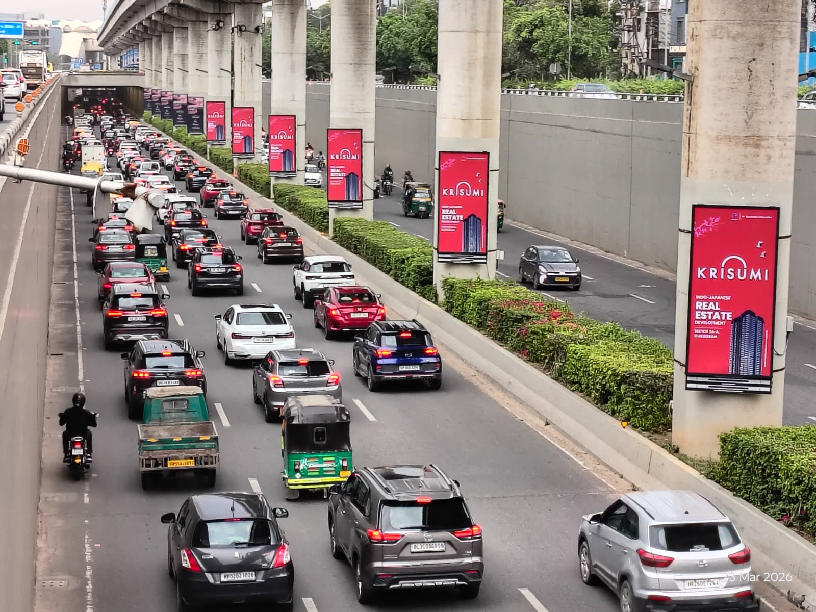 Metro Pillar at Phase - 1 Metro Station, Metro Pillars 53-62, Global Foyer Golf Course Road towards Mega Mall, Gurugram photo 1