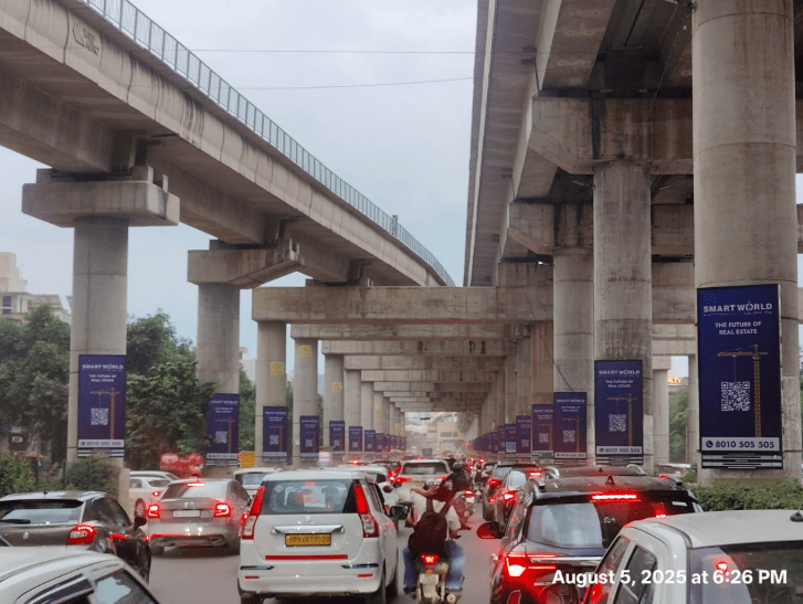 Metro Pillar at Golf Course Road, Sector 55-56 Metro Station, Metro Pillars 238 - 231, Golf Course Extension Road towards DLF One Horizon Center/cyber City, Gurugram photo 1