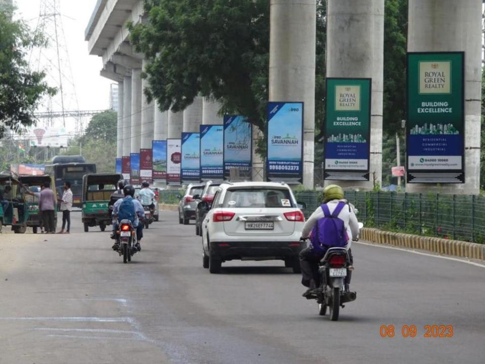 Metro Pillar at Sector 55-56 Metro Station, Metro Pillars 255-259, Golf Course Extension Road towards AIT Chowk, Gurugram photo 1