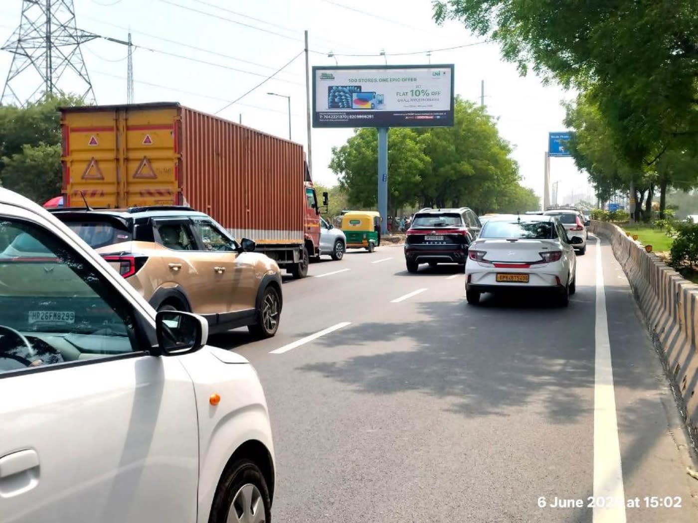 Unipole at Parthala Flyover, Gaur Chowk to Sector 121, Noida photo 1