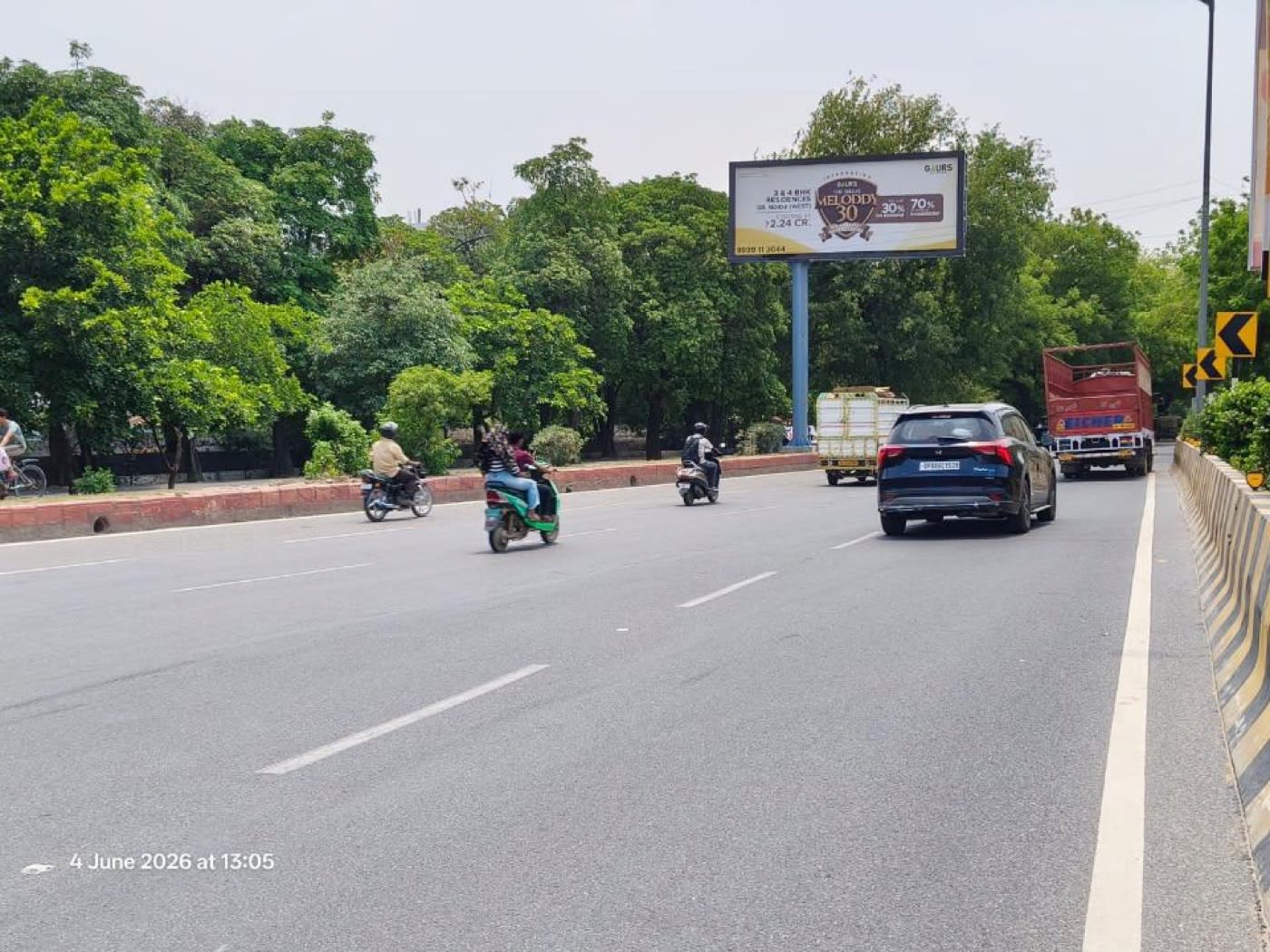 Unipole at Sector 121 - Gaur Chowk to City Centre, Gaur Chowk to City Centre, Noida photo 1