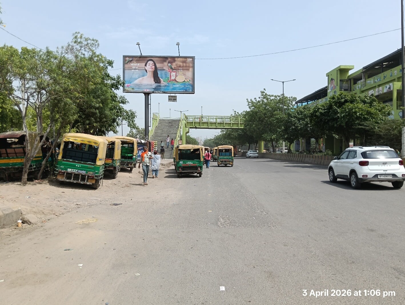 Unipole at Kaushambi Metro Stairs, Anand Vihar To Dabur Chowk, Ghaziabad photo 1