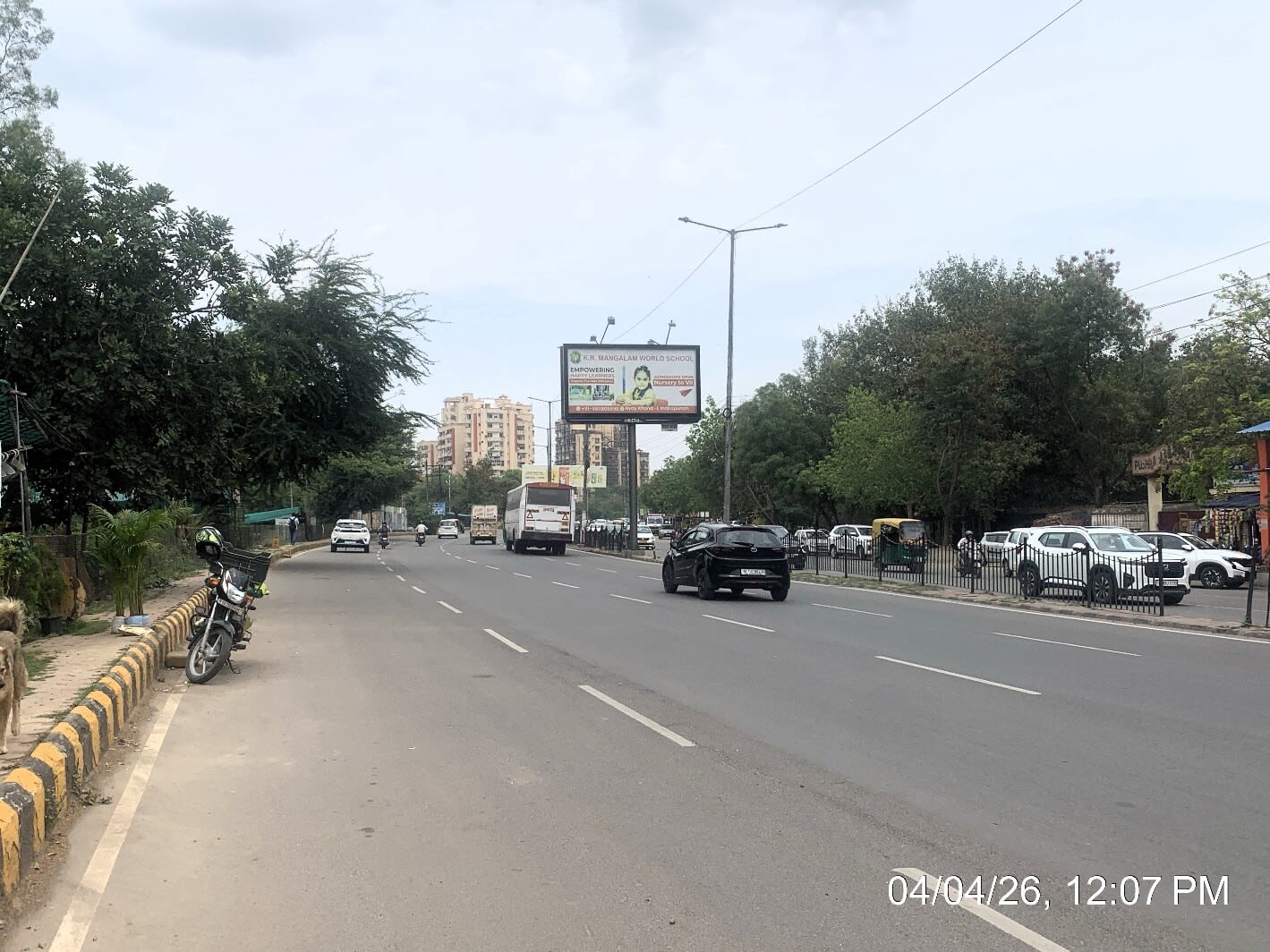 Unipole at Opp. Pushpa Akash Apartment, Near Angel Mega Mall, UP Gate To Mohan Nagar, Ghaziabad photo 1