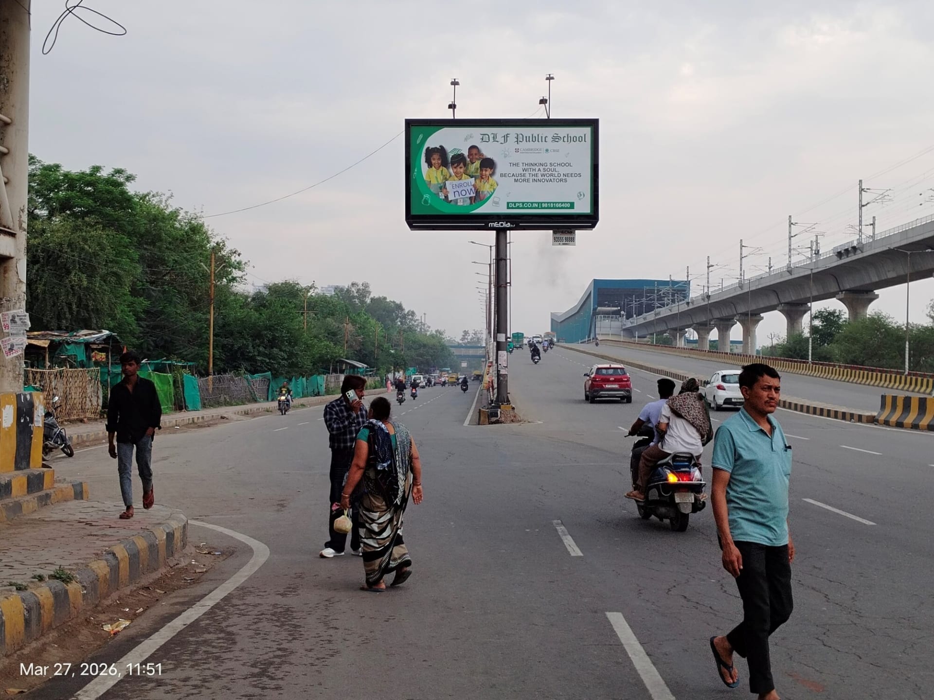 Unipole at Link Road Opp. Sangam Honda, Mohan Nagar To UP Gate, Ghaziabad photo 1