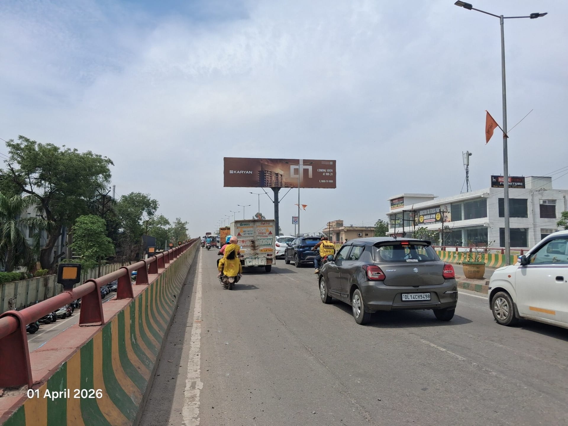 Unipole at Opp. Kimaya Banquet Diamond Flyover, NH-09 To Diamond T Point, Ghaziabad photo 1