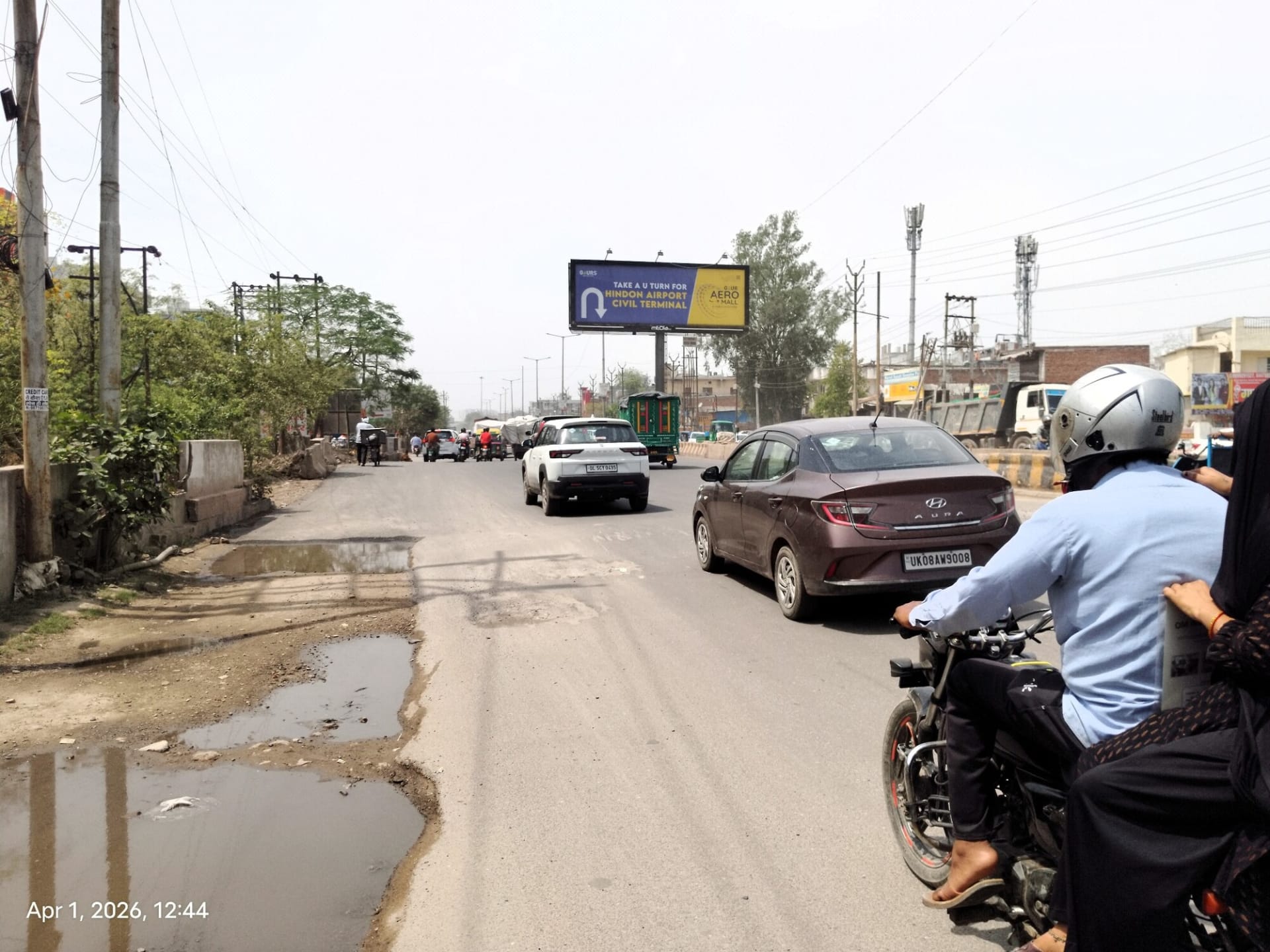 Unipole at Hindon Airport Cut, Karhera To Bhopura, Ghaziabad photo 1