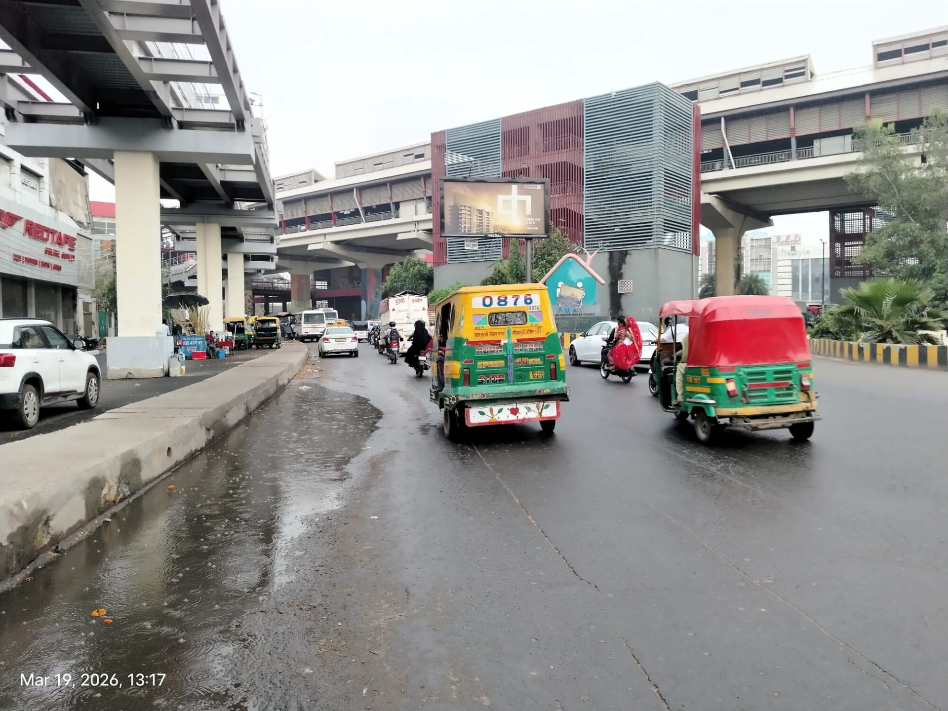 Unipole at Meerut Mor Near Shaheed Bhagat Singh Metro Station, Meerut Mor To Lal Kuan, Ghaziabad photo 1