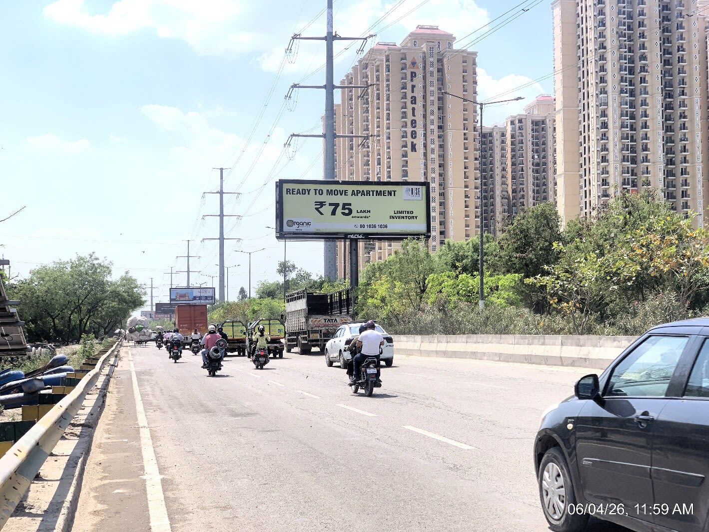 Unipole at Near Santosh University, Meerut Mor To NH-09, Ghaziabad photo 1