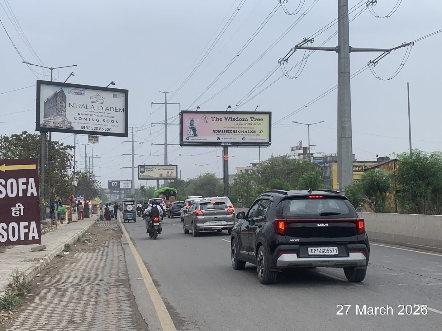 Unipole at Khan Auto Service, NH-09 To Gaur City, Ghaziabad photo 1