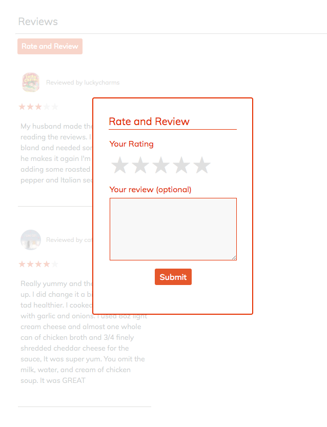 Review Form alt text