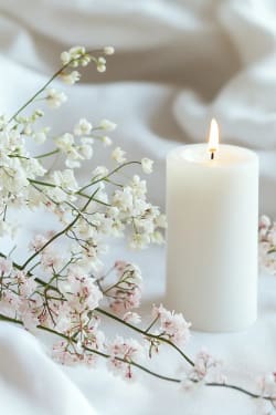 Flowers Candle