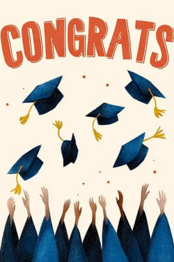 Congrats Throwing Mortarboards