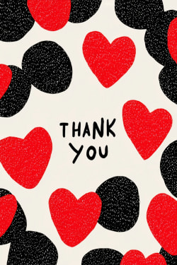 Thank You Pretty Hearts Card