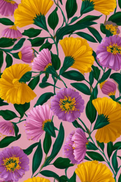 Yellow and Purple Flowers