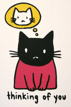 Thinking of You Card with Cats