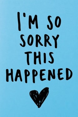 Sorry Card with Hand Drawn Heart
