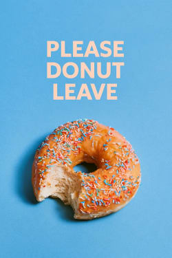 Leaving Card with Donut Pun card