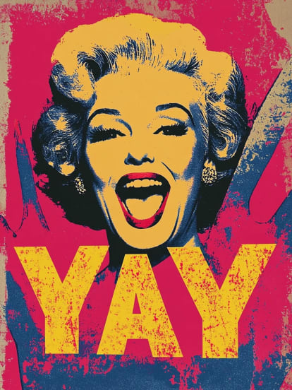 Femme youpi Card Design