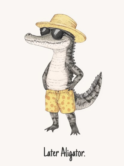 Aligátor 2 Card Design