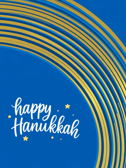 Happy Hanukkah or Card Design