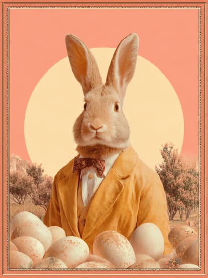 Velikonoční zajíc v obleku Card Design