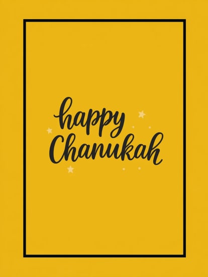 Happy Channukah Card Design