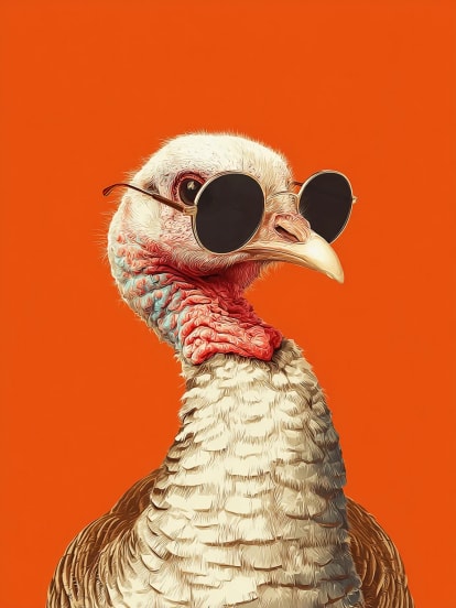 Thanksgiving Turkey Card Design