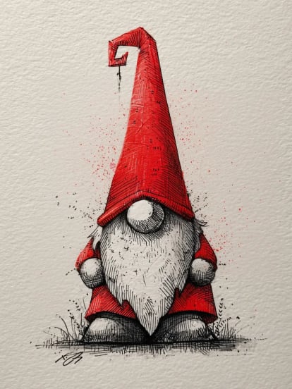 Joyeux Noël lutin Card Design