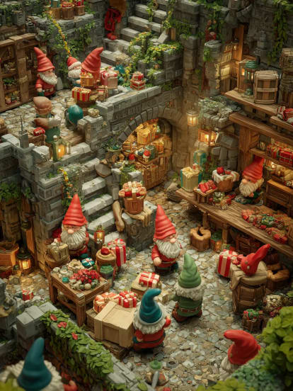 Veselé Vánoce skřítci v dílně Card Design