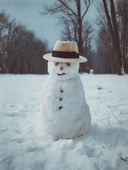 Veselé Vánoce sněhulák Card Design