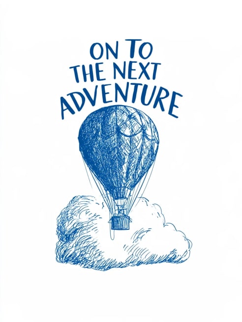 Leaving Card for the Next Adventure