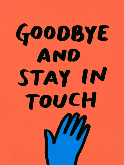 Leaving Card Goodbye and Stay in Touch