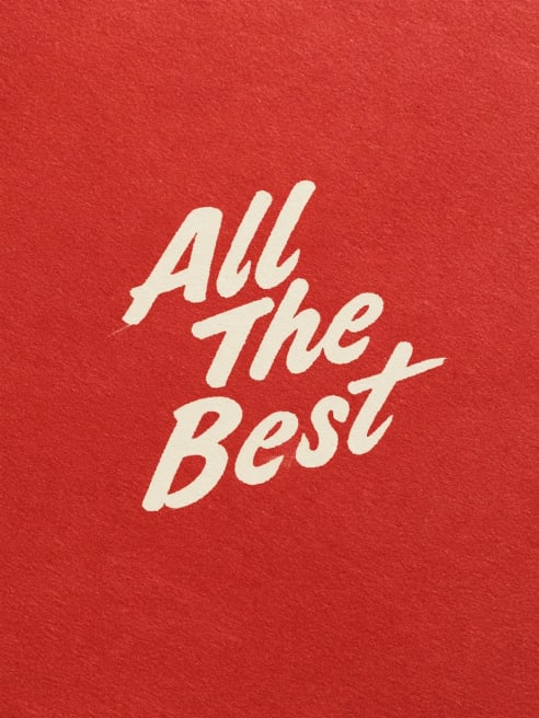 All the Best Leaving Card
