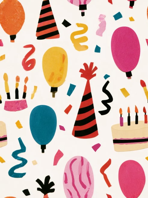 Birthday Card with Paper Cutouts