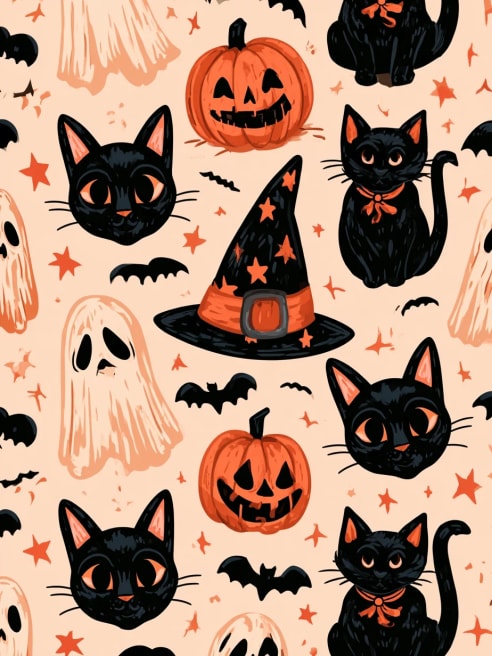Halloween Card Pattern