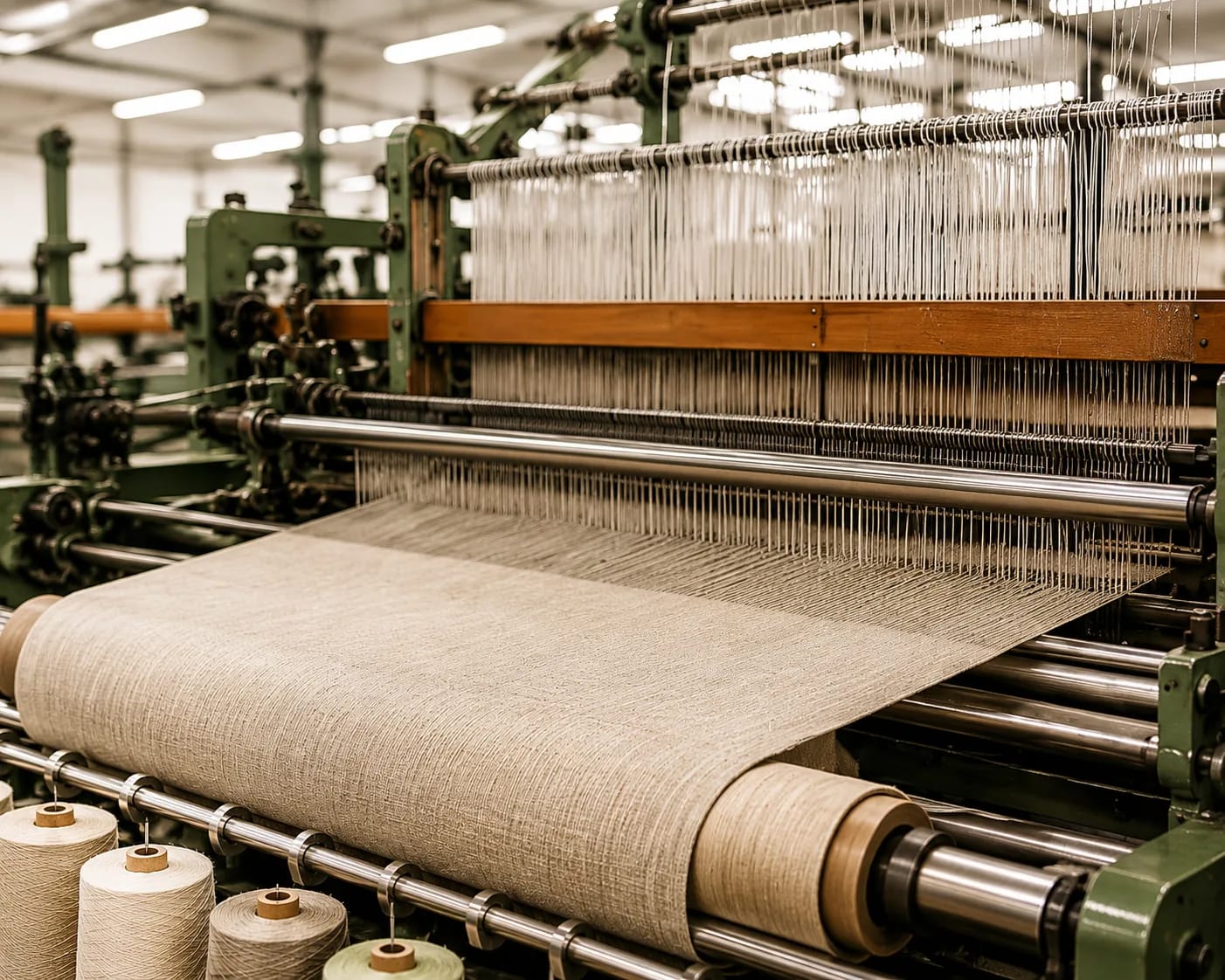 Linen weaving mill