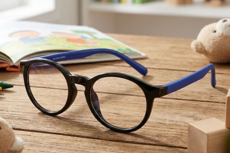 Kids Round Unbreakable Glasses K022bb