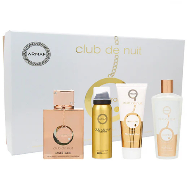 Estuche Armaf Milestone Unisex 4pzs 105ml Edp – Splash – Gel De Baño – Shampoo