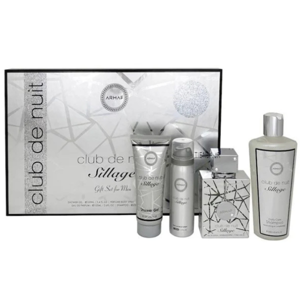 Estuche Armaf Sillage Unisex 4pzs 105ml Edp – Gel De Baño – Splash – Shampoo