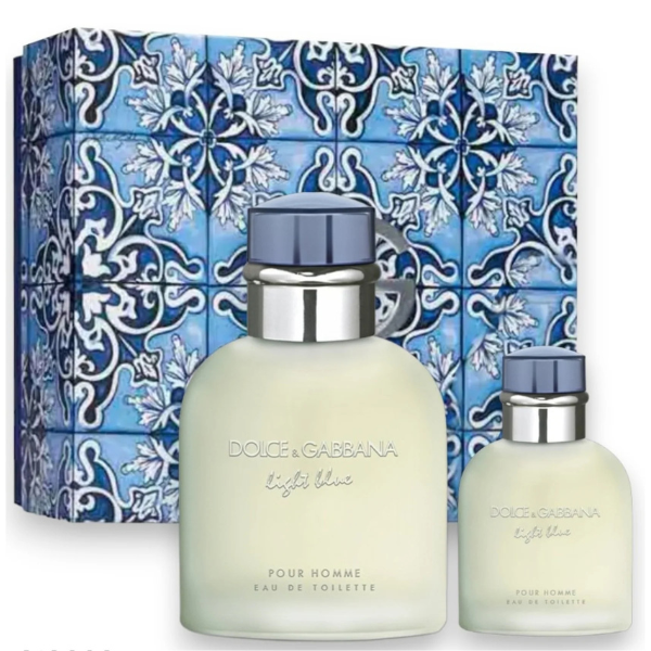 Estuche Dolce & Gabanna Light Blue Hombre 2 Pzs 125ml Edt + 40ml edt