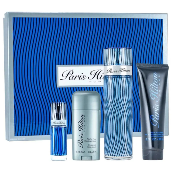 Estuche Paris Hilton Paris Hilton Hombre 4pzs 100ml Edt + 10ml + Desodorante + Gel
