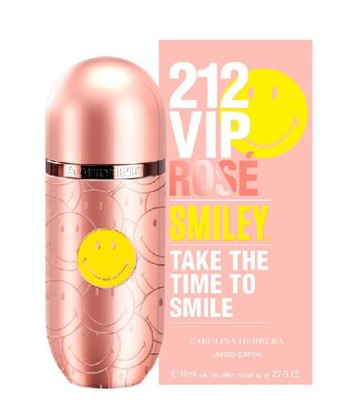 212 Vip Rose Smiley Mujer 80ml Edp Carolina Herrera