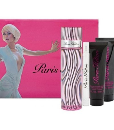 Estuche Paris Hilton Paris Hilton Mujer 4pzs 100ml Edp + 10ml Edp +  Crema + Gel De Baño