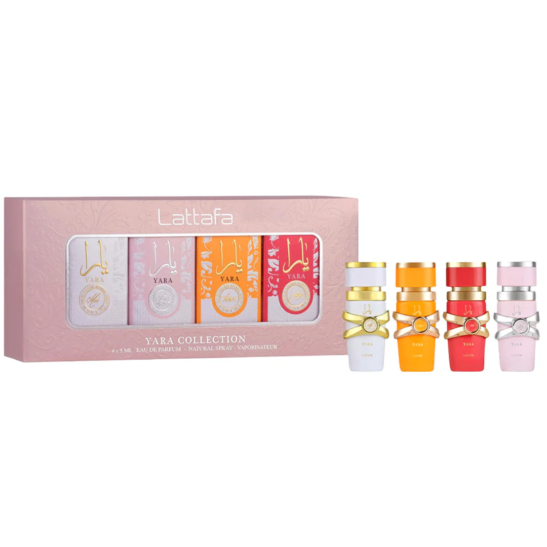 Estuche Minis Lattafa Mujer 4pzs 25ml Cada Una Yara + Candy + Moi + Tous