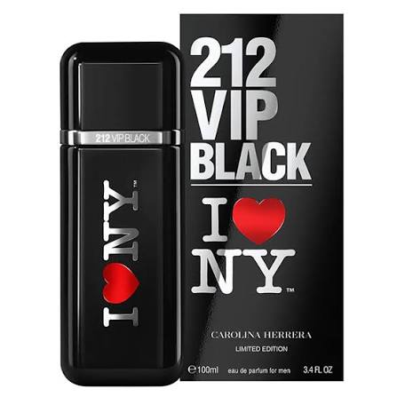 212 Vip Black I Love Ny Edicion Limitada Hombre 100ml Edp Carolina Herrera