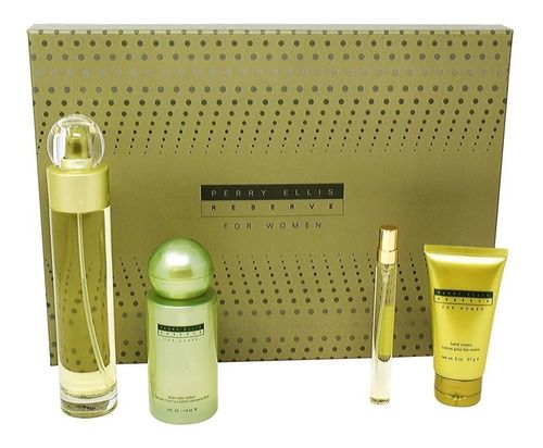 Estuche Perry Ellis Reserva Mujer 3pzs 100ml Edt + 7.5ml + Crema